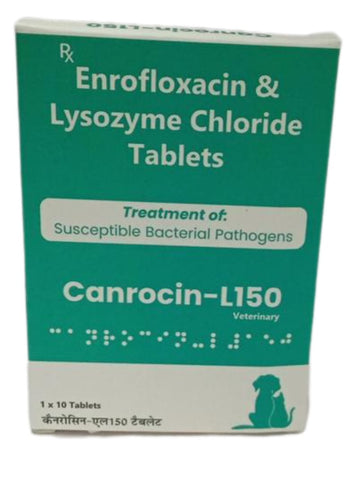 Canicon: Canrocin L150 - Enrofloxacin & Lysozyme Chloride Tablets